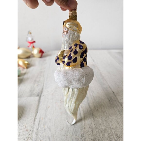 Patricia breen genie Aladdin glitter glass ornament Xmas tree